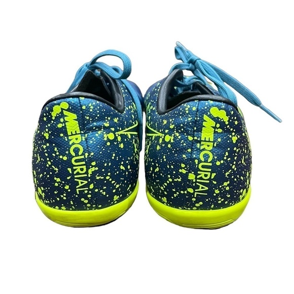 Nike Squadron Blue Volt Jr Mercurial Victory V IC PS Soccer Shoes Size 5 Youth - Picture 7 of 8